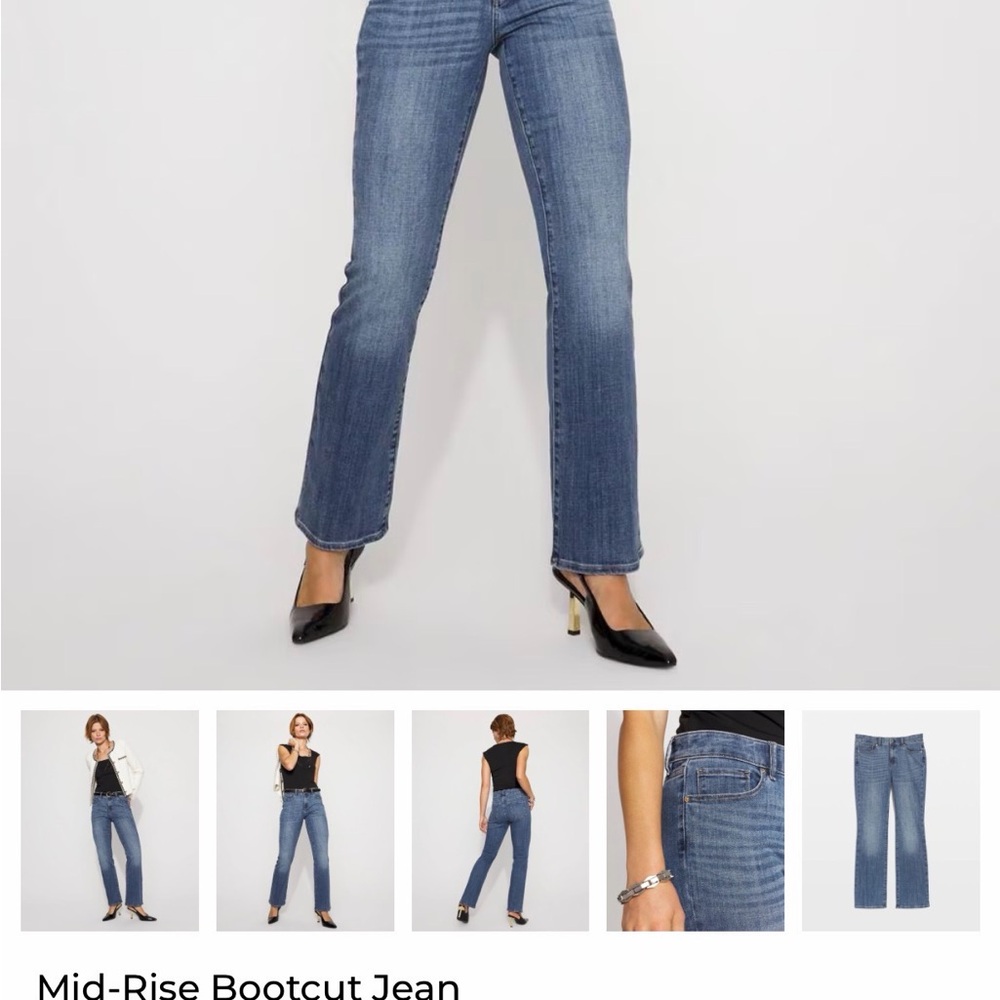 White House Black Market Classic Blue Bootcut Jeans size 6